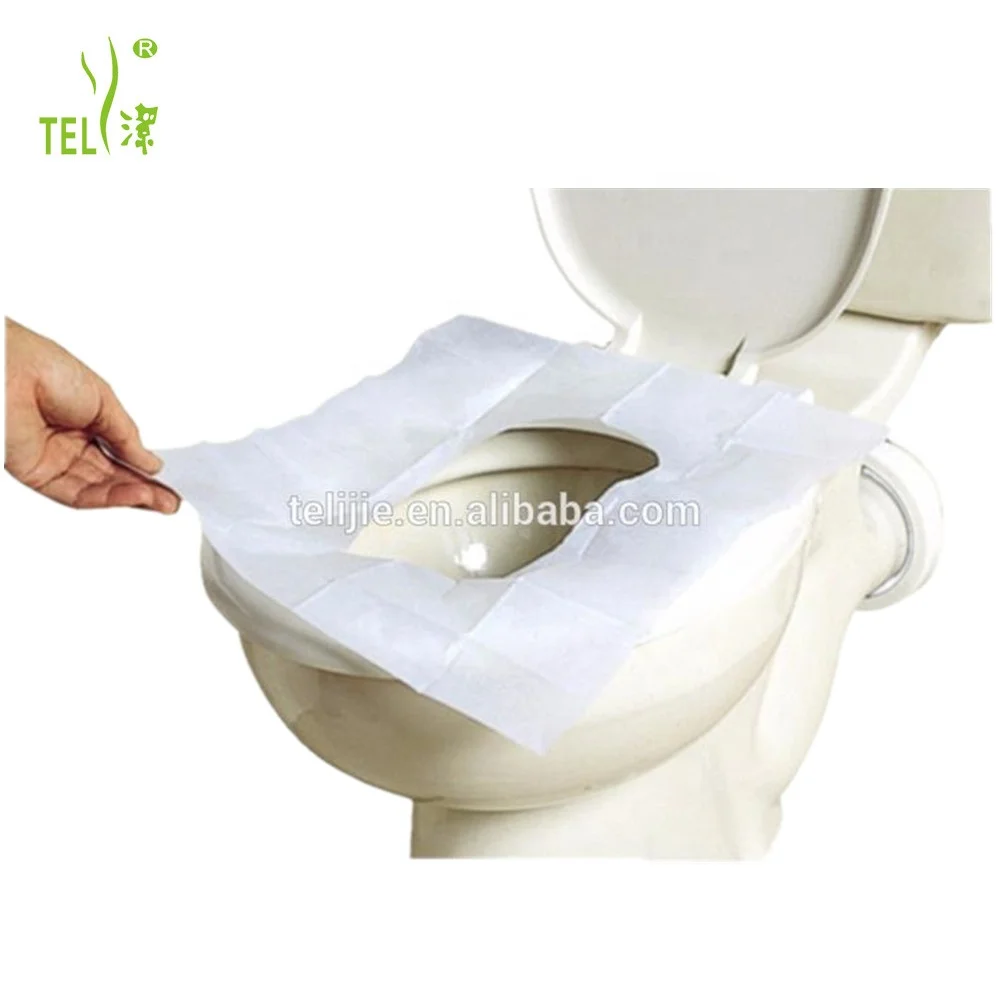 Waterproof PE Back Paper Disposable Toilet Seat Cover