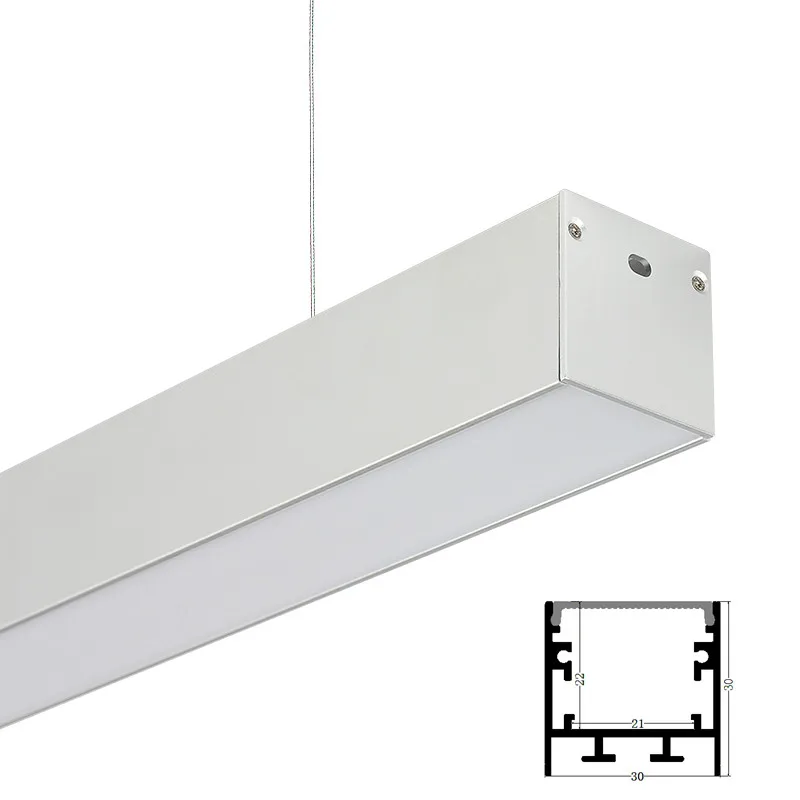 ODM Suspension hanging LED Strip Linear Light LED Aluminum Profile Decorative Light Bar Fixtures