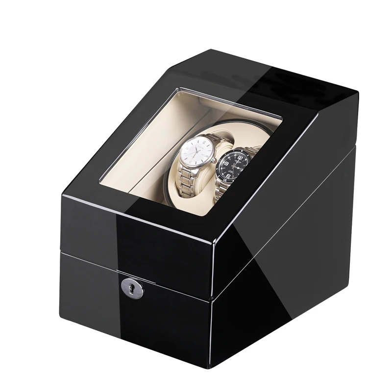 High Quality Wooden Automatic 2+3 Watch Winders With Compartments For 5 Watches high quality winder watches box