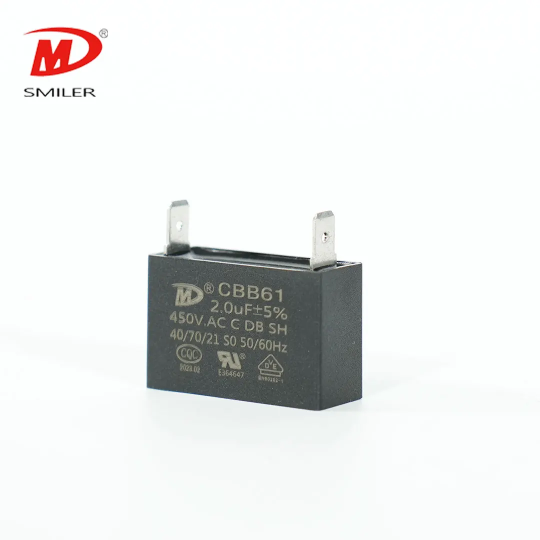 Motor Capacitor Capacitors Cbb61 ac metallized polypropylene film capacitors kit for fan