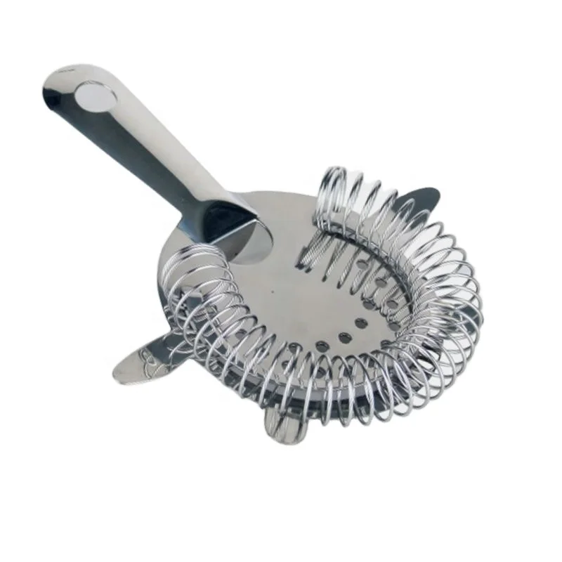 
Supplier Approved Stainless Steel Cocktail Wine Bar Strainer 