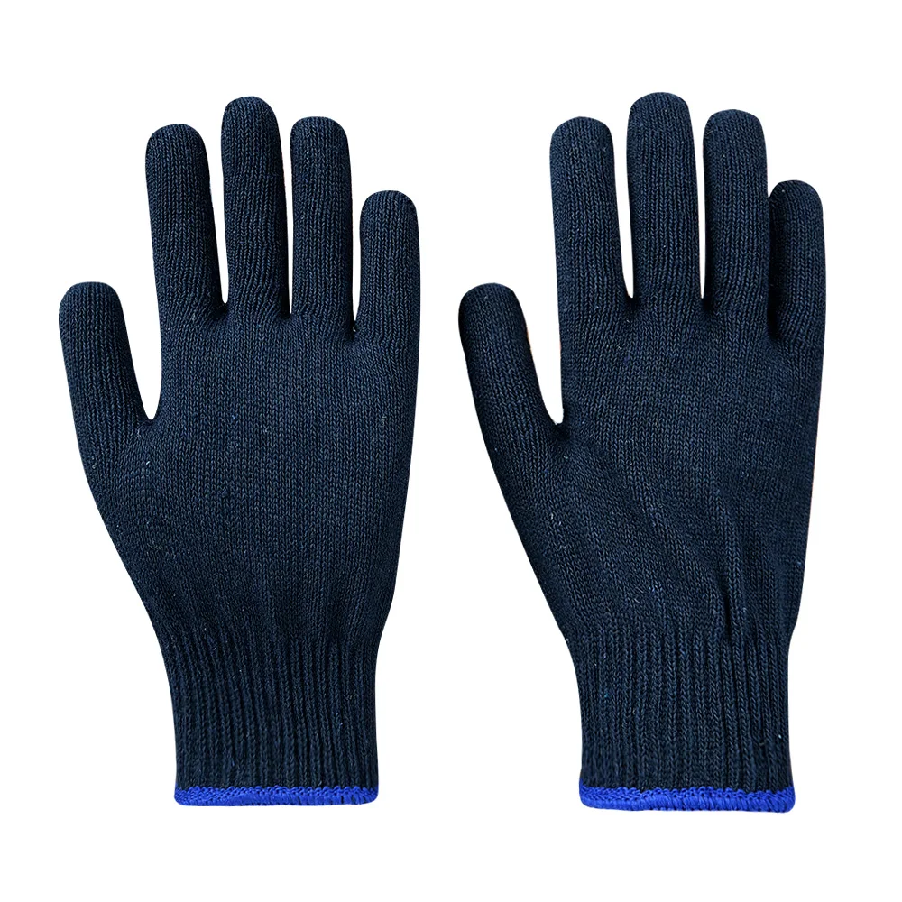 New Style Dark Blue Cotton Gloves 10 Gauge 58 Grams Per Pair Durable Guantes general work glove for Construction Working