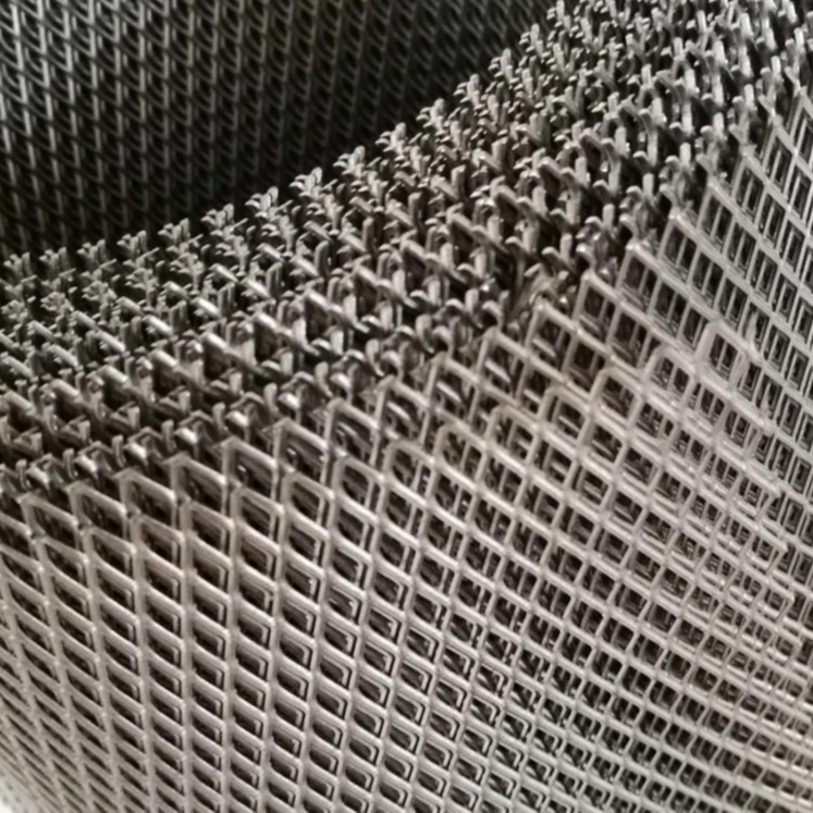 Aluminum Expanded Metal in Flattened and Raised Surface