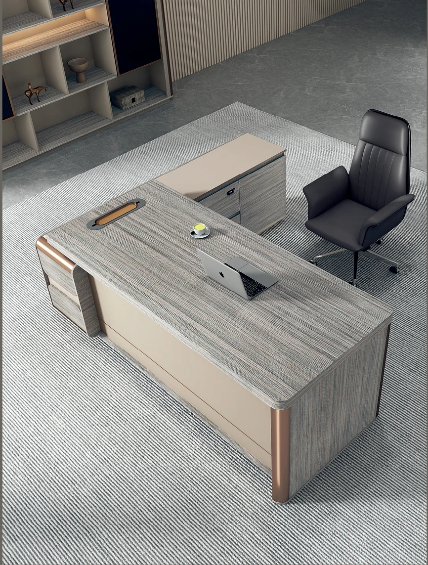 Modern office furniture desk light luxury CEO boss executive desk