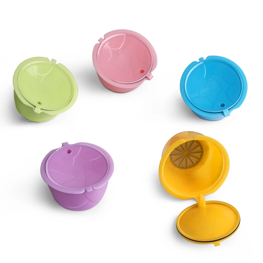 Reusable Dolce Gusto Coffee Capsule , Colorful Dolce Gusto Refillable Capsules Pods Reusable Coffee Filters