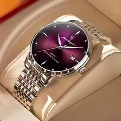 POEDAGAR Top Brand Luxury Waterproof Luminous Stainless Steel Watches Sport Quartz Clock Mens Date Business Wristwatch Relogio
