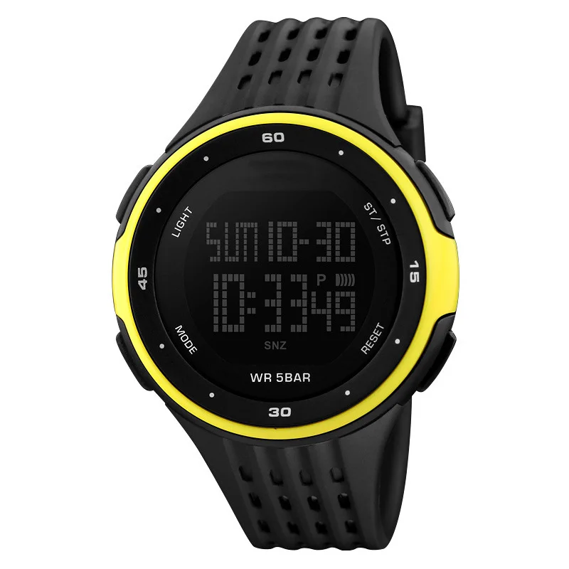 LED Night Light Sports water  resistant Multifunctional Chronograph Luxury luminous alarm watch for men round digital watches