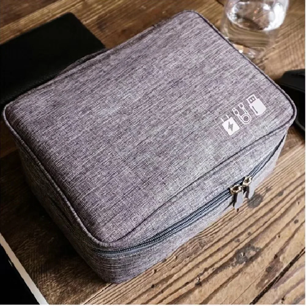Custom New Electronic Accessories Cable Organizer Bag Digital Gadget Travel Organizer USB Cable Storage Case Bag