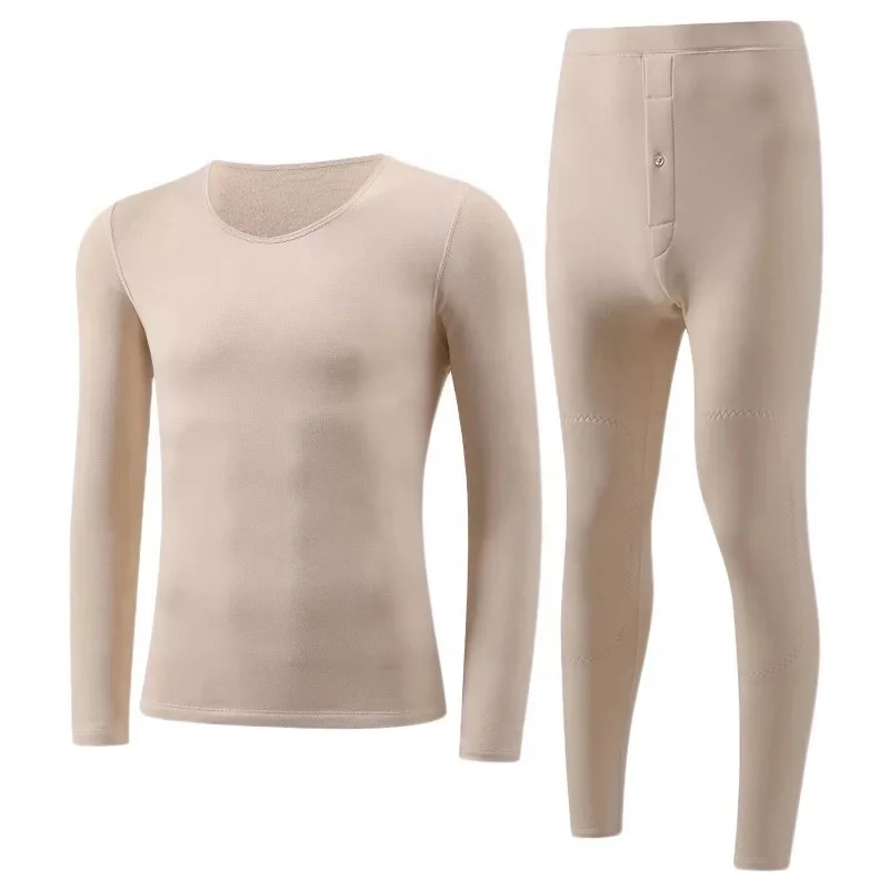 Thermal long Johns 100% mulberry silk for men and women thick underwear set