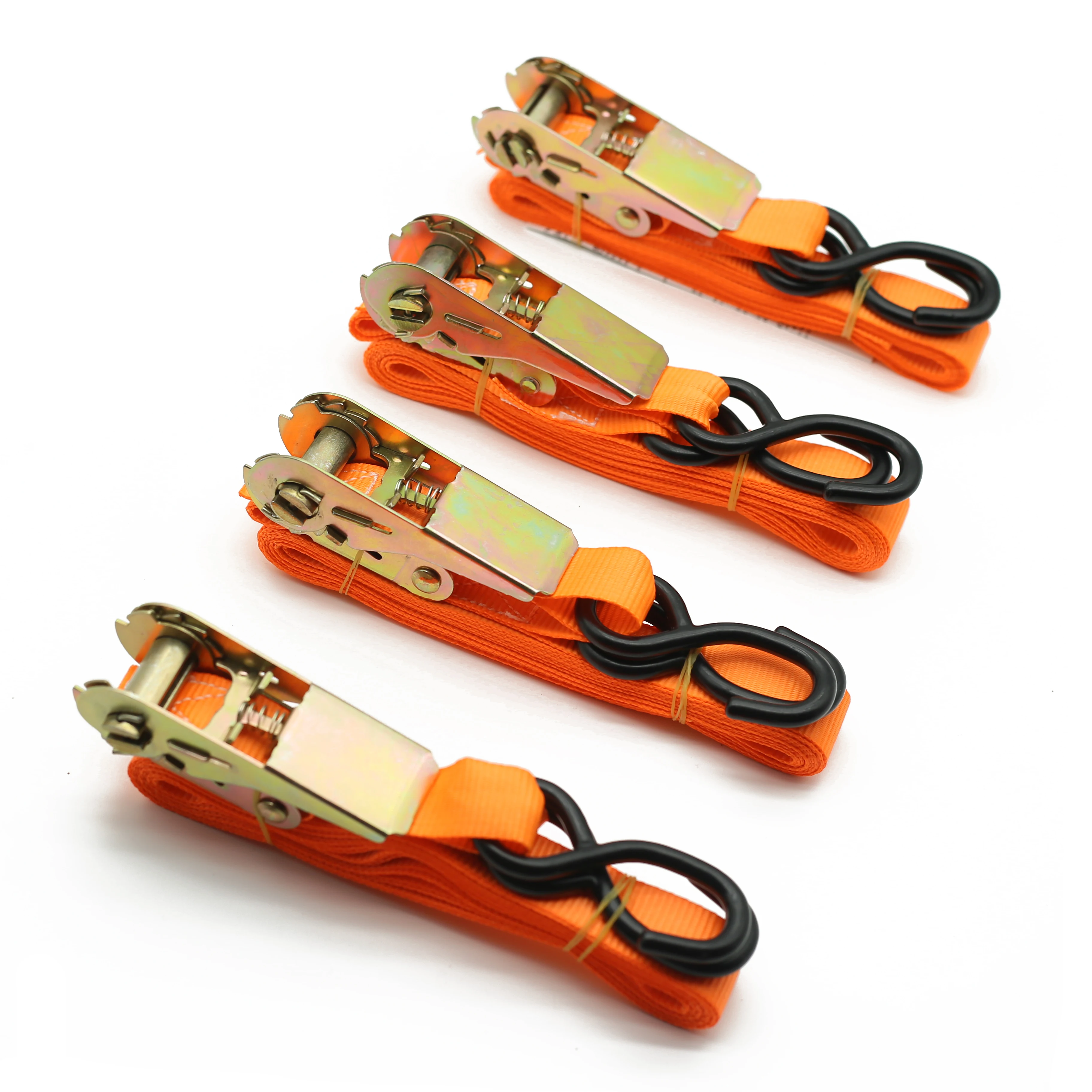 1x15 orange blue 4pack ratchet tie down bulkbuy 4pk ratchet strap tie down set buckle cargo 4pk webbing ratchet tie down set