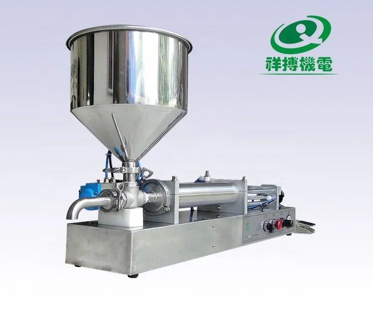 
Xiangbo factory produces a semi-automatic two-head horizontal paste filling machine that can fill 35 bottles in one minute. 
