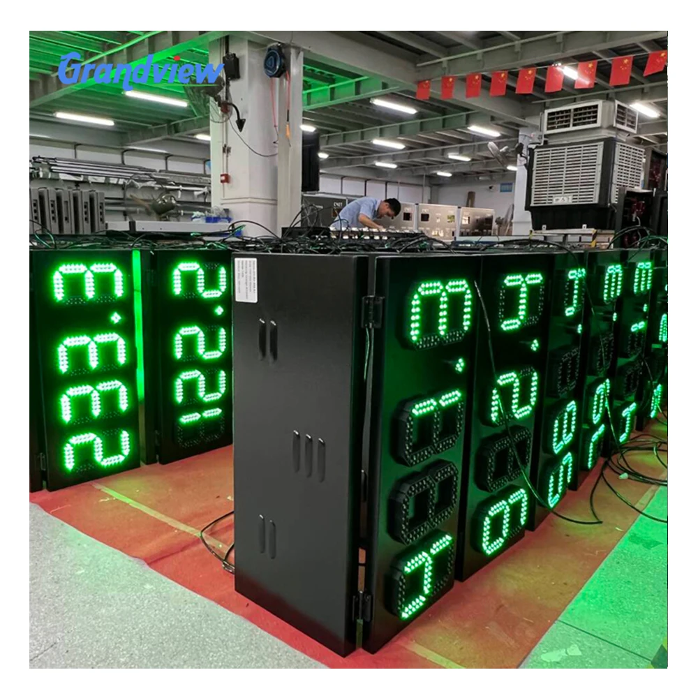 Manufacturer 7 Segments LED Display Remote Control Led Digital Gas Price Sign For Petrol Station Gas Price Display 6~64 Inch