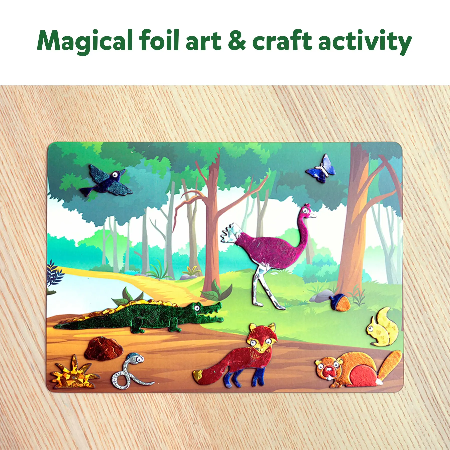 Art Craft Activity DIY Foil Fun Unicorns Princesses stickers for boys and girls and kids foil fun