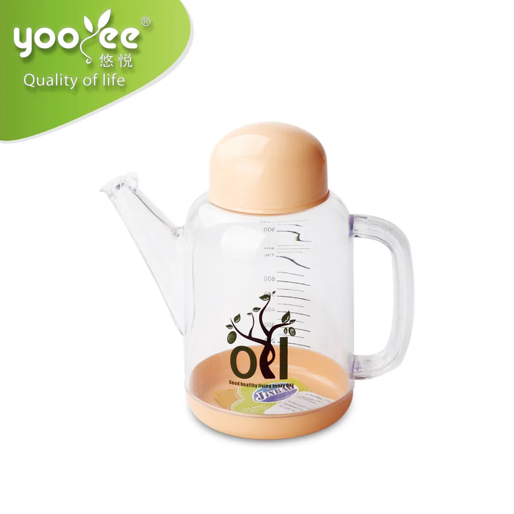 1050ml Plastic Large Size Cooking Oil Pot with Degree Scale