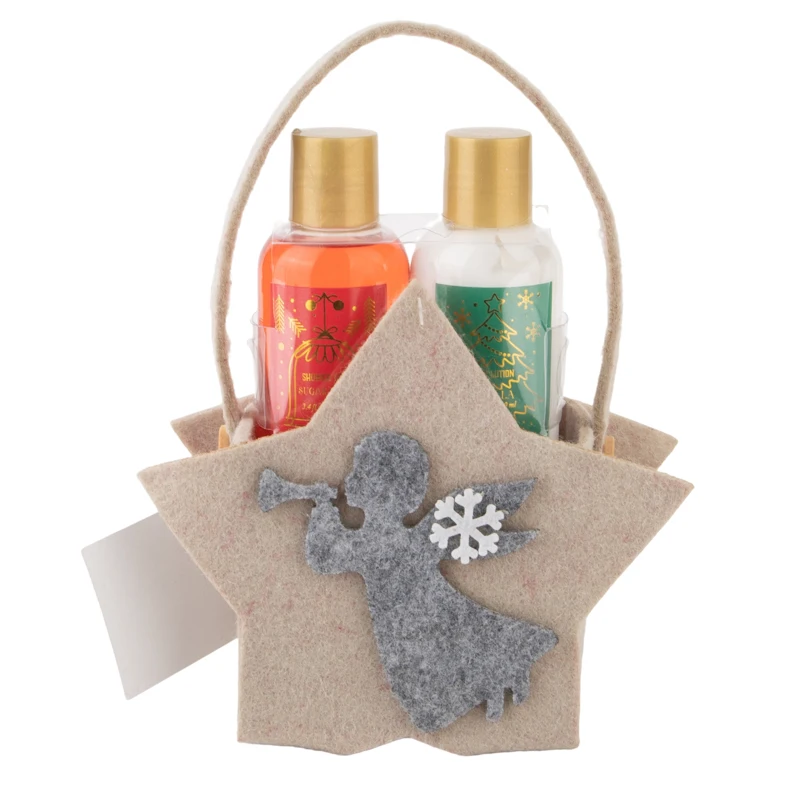 Christmas Series Moisturizing Sugar Mint Vanilla Bath Gift Idea Body Lotion Care Set Shower Gel