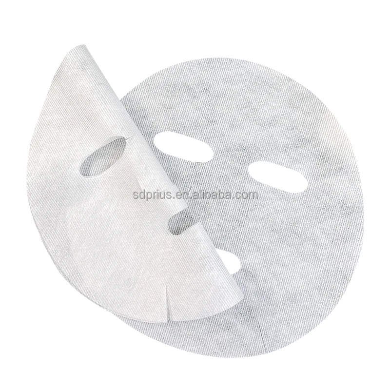 45gsm DuPont plain pattern tencel facial mask sheet skin care cupro facial mask sheet organic non woven facial mask