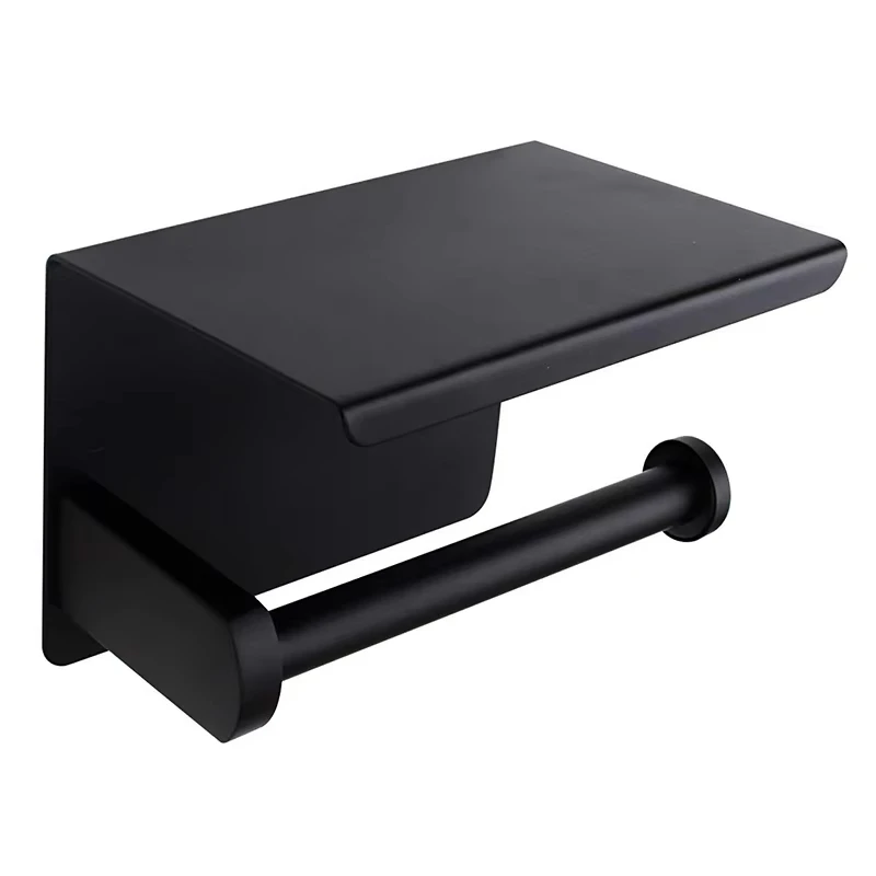 Wholesale Wall Mounted Stainless Steel Paper Towel Holder Bathroom Hand Towel Holder With Shelf