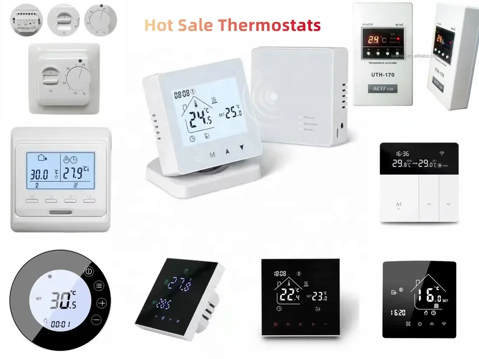 X7H Round Programmable Google Home Alexa Electric Heating Digital Smart Wifi Room Thermostat TUYA