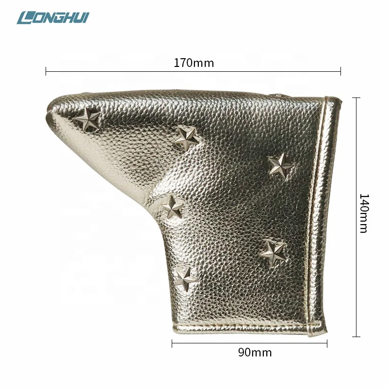 New Design Golf Head Covers Hot Style OEM Five Pointed Star Decoration Custom Logo With Best Services Putter Cover Golf