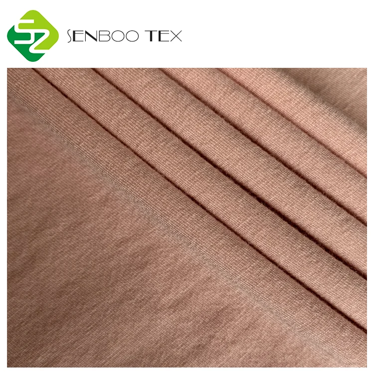 Hot sale single jersey 95% bamboo 5% spandex knit fabric manufacturers for underwear