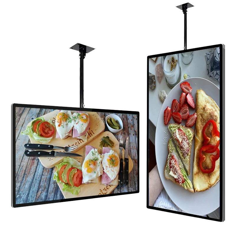 32 43 55 inch 500/ 700nits indoor AD board/ Android digital menu board LCD display for restaurant