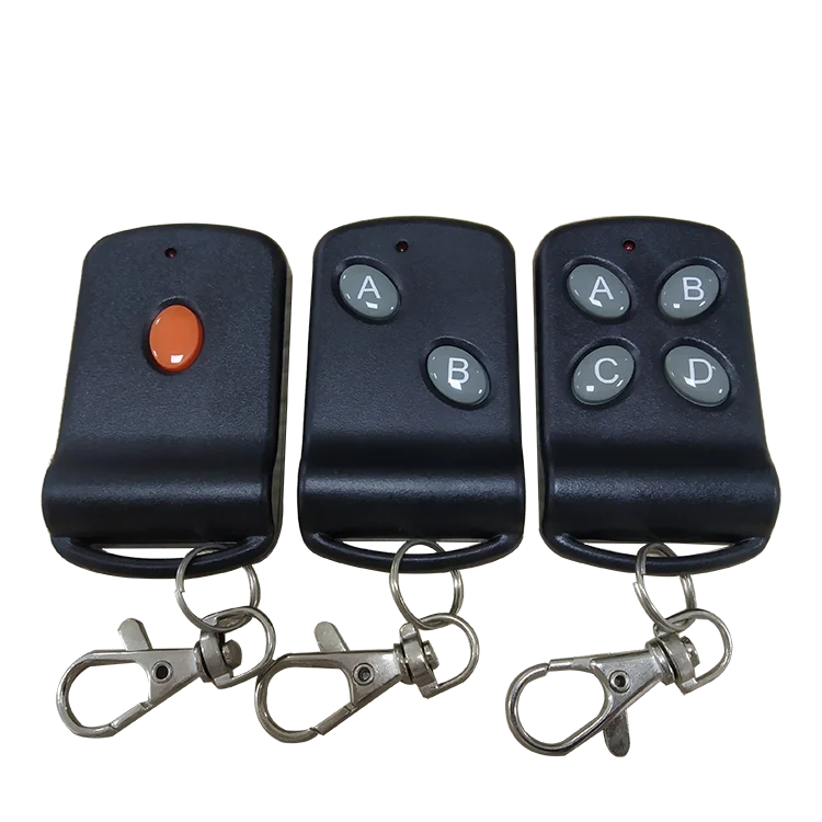 DC12V 2 Buttons Universal Led Lamp Learning Code Garage Electronics Door Gate Opener RF Wireless Remote Control