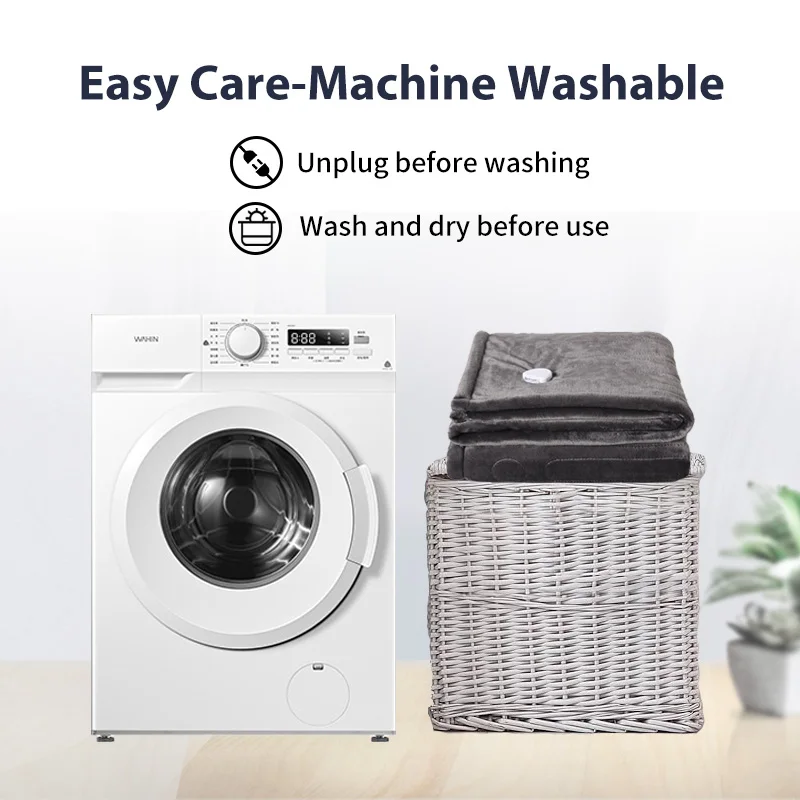 Hot Selling Reversible Flannel Throw heated blankets throws fleece electric heating blanket