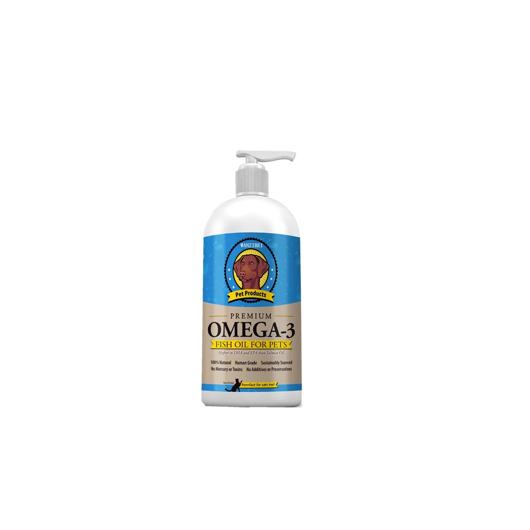WANZIBEI Omega 3 Fish Oil for Dogs & Cats | All Natural Omega 3 for Dogs