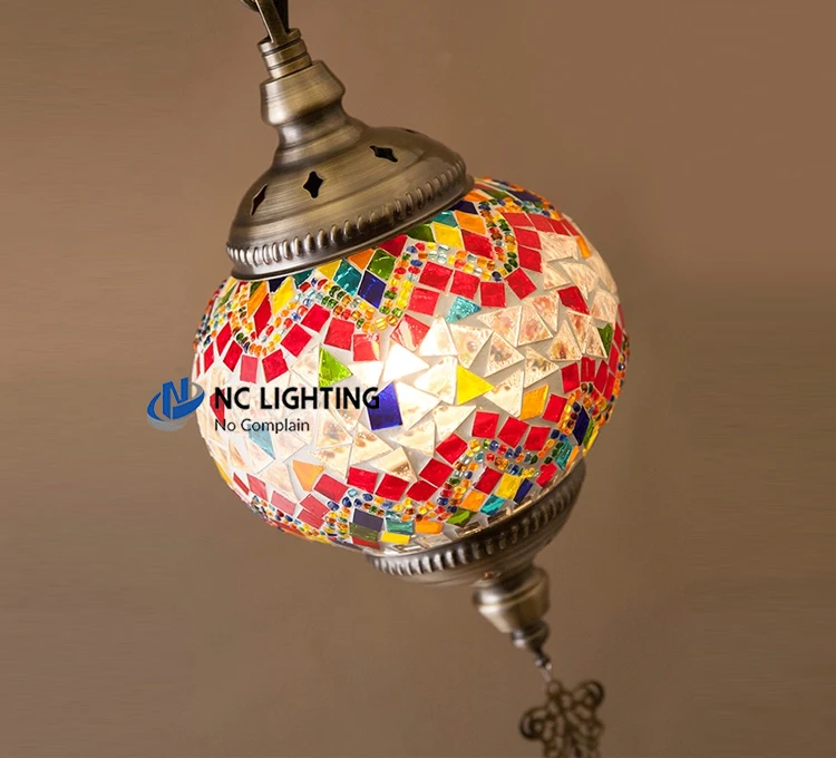 Turkish Moroccan Handmade Mosaic Ceiling Hanging Light Mosaic pendant Lamp lantern pendant lamp MS-P204-5