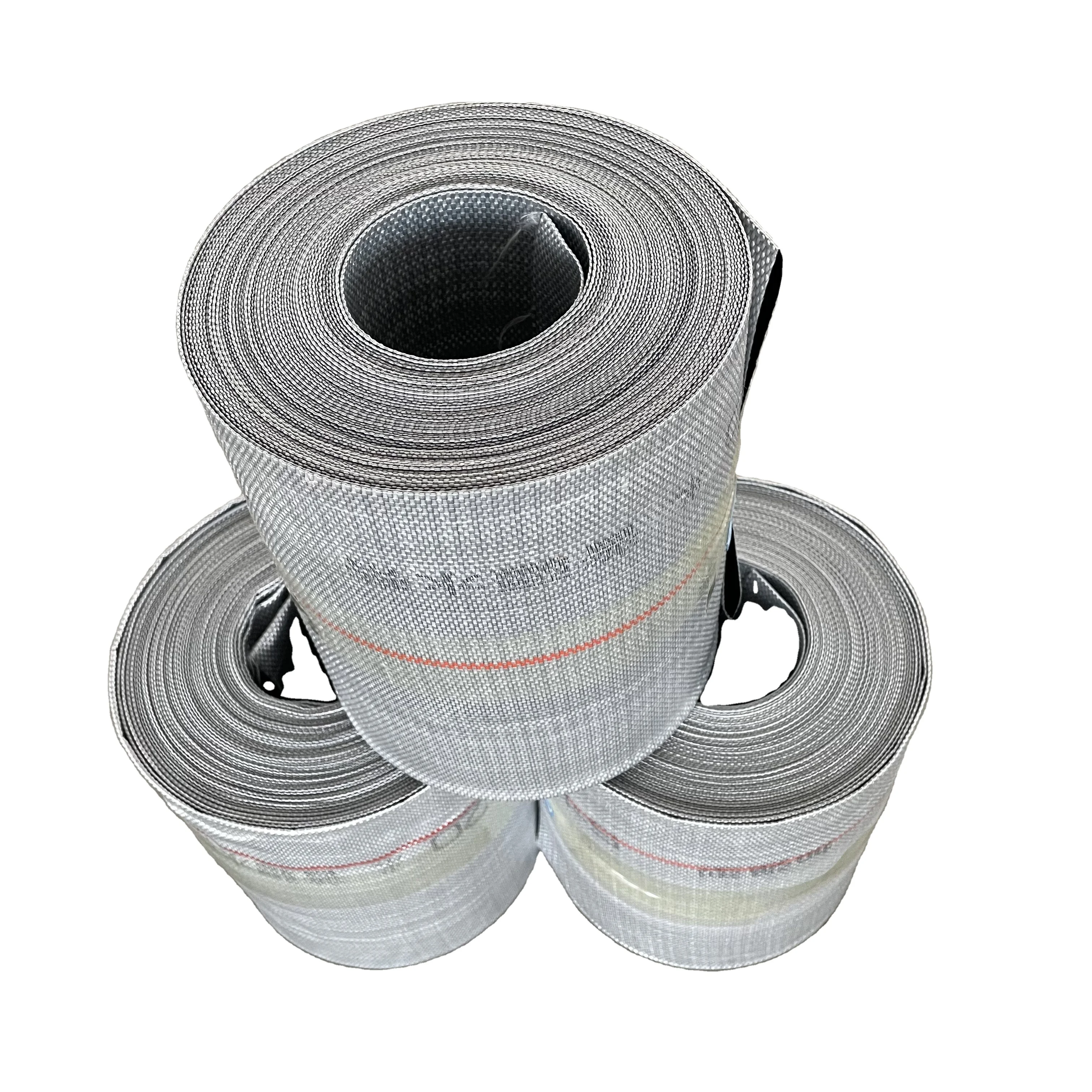 Customized  1-12 inch   black inner  Polymer knitted  Agriculture irrigation and gardening  layflat irrigation hose