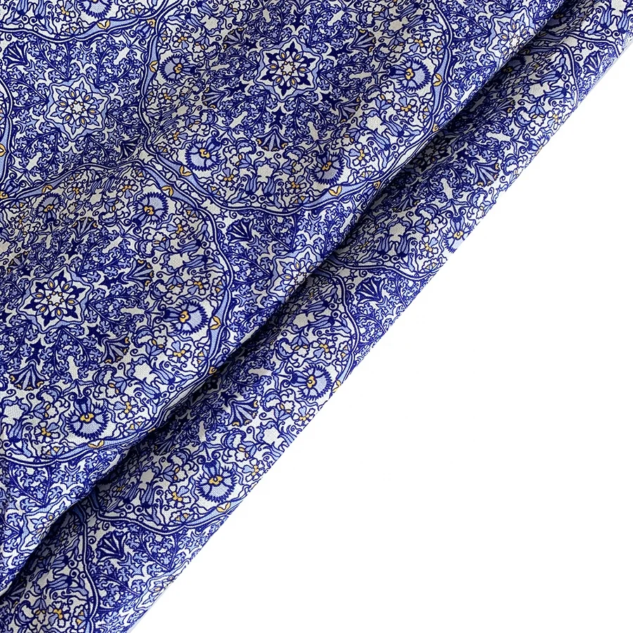 Цифровая печать на заказ льняной вискозной смешанной