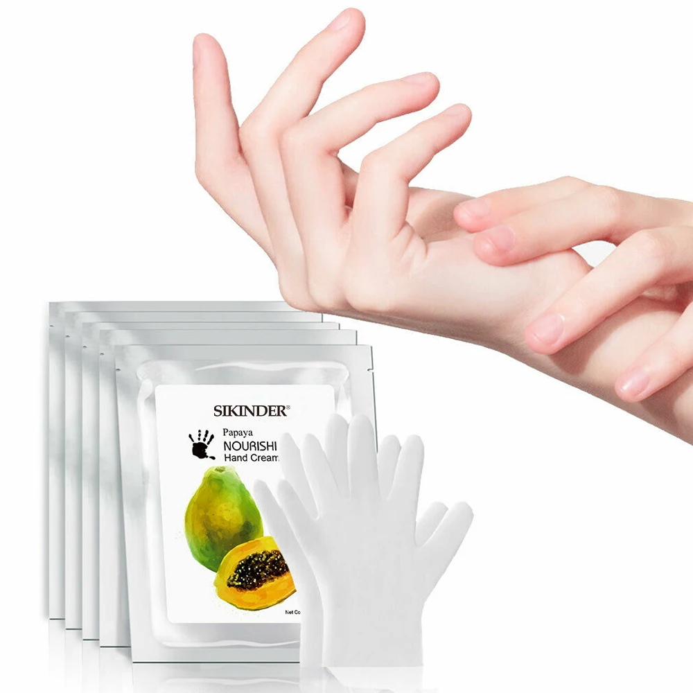 
Natural papaya extract sodium hyaluronate anti-aging hand mask 