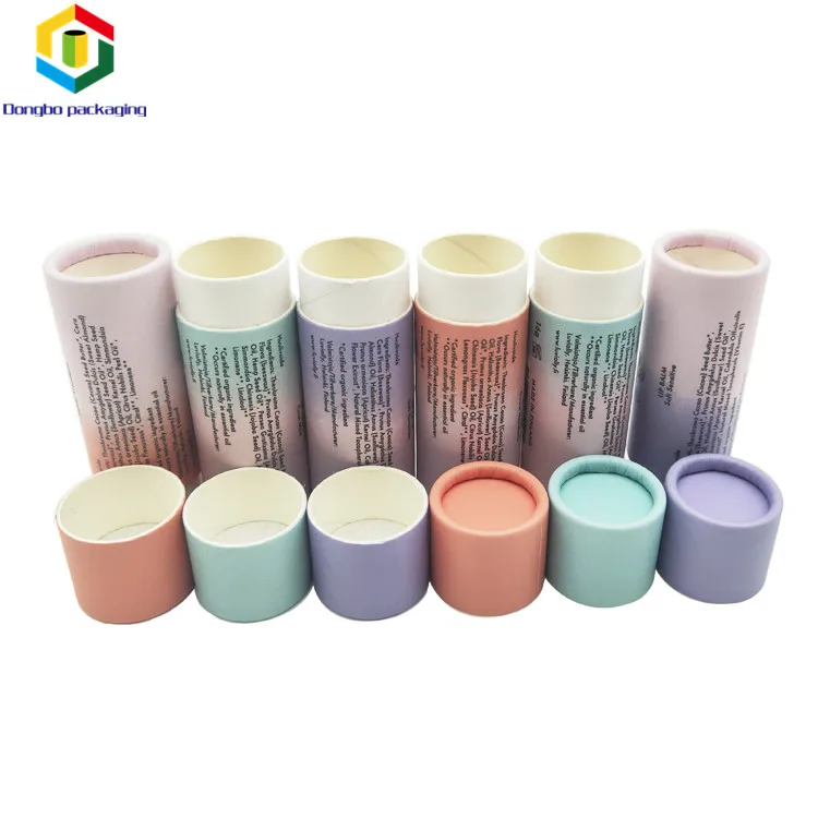 Eco Friendly Twisted Up Lipstick Container Paper Cardboard Tube For Lipstick