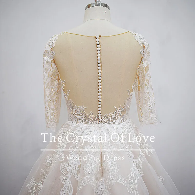 Lace and sequin wedding dress, modern vintage wedding dresses