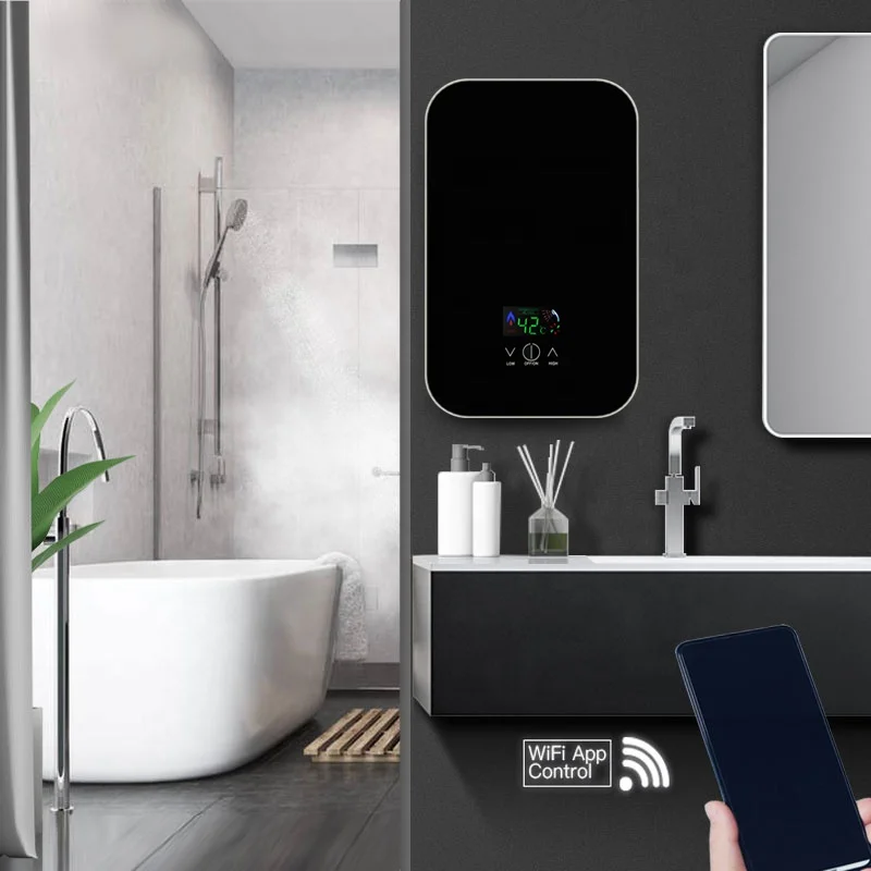 Panason Lecston Atmor Titan Hotter Slim Type Circulation Electric Induction Instant Tankless Hot Water Heater For Mexico/Thail