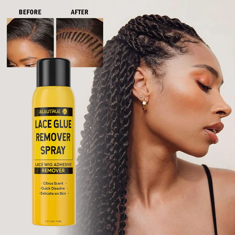 Free Sample 250mL 150mL 100mL 80mL Lace Wig Glue Remover Spray Waterproof For Adhesive Holding Aerosol Melt Remover Spray