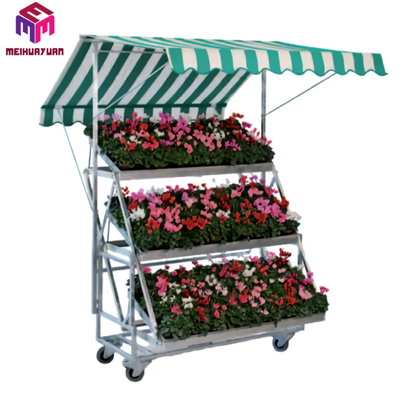 Garden horticultural farm greenhouse nursery transport metal steel cc dutch danish flower plant trolley