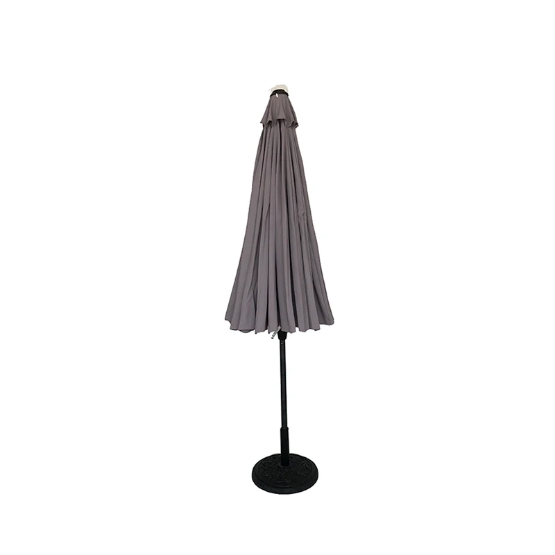 24 ribs 2.7 meters parasol grey patio market umbrellas commercial
