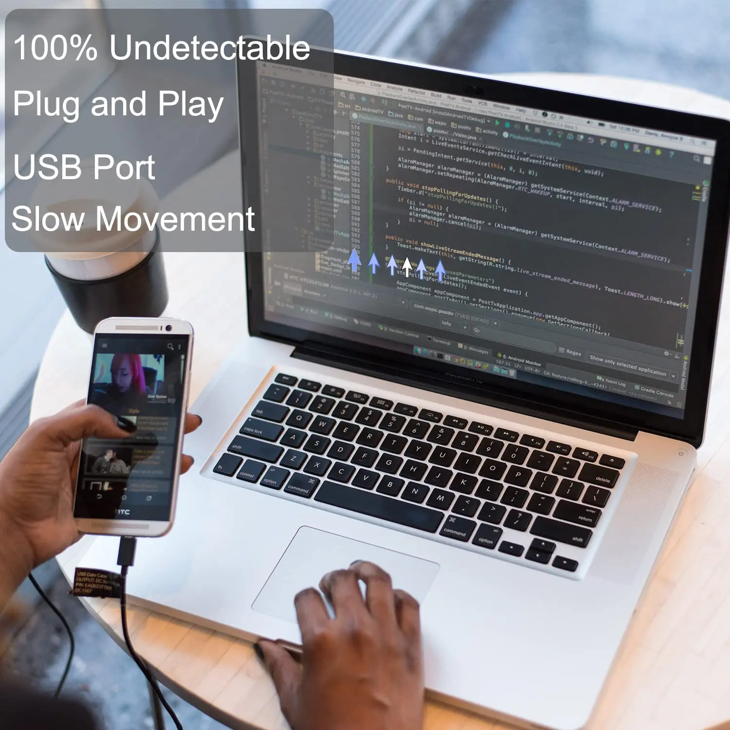 Muti-system Compatible Use Keep PC Awake Mouse Jiggler Undetectable Shaker USB Port for Computer Laptop