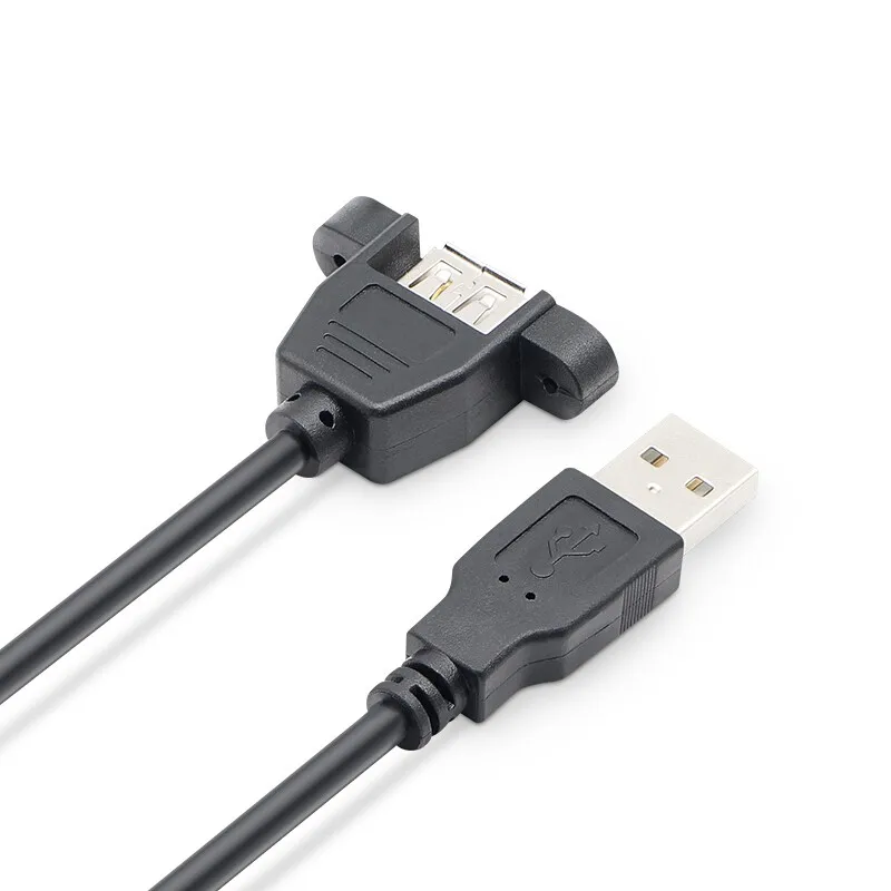  XXD высококачественный USB 1 м черный штекер-гнездо для передачи данных печати и зарядки