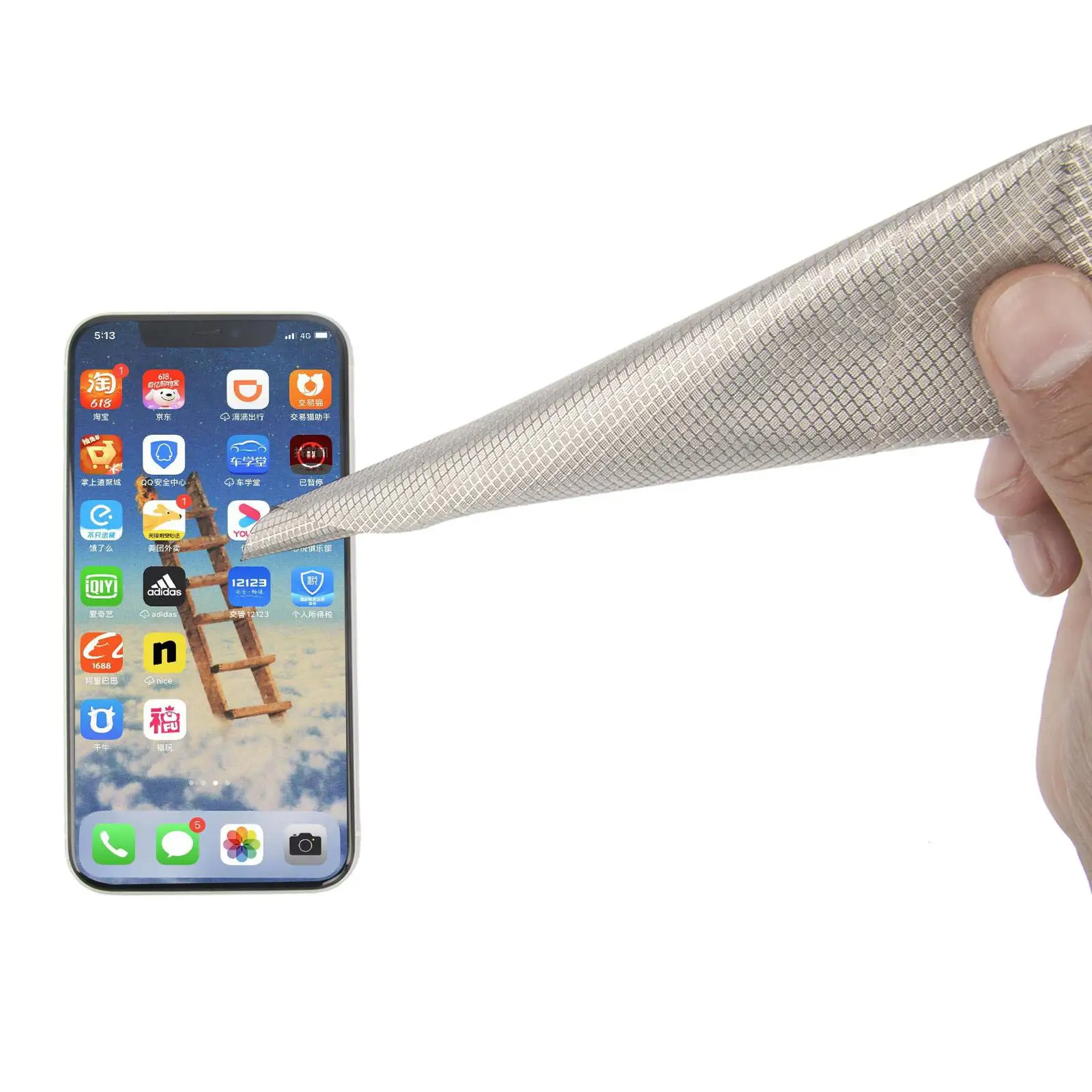 Diamond lattice  Emf Shielding Radiation Protection Signal Blocking Copper-nickel conductive Fabric