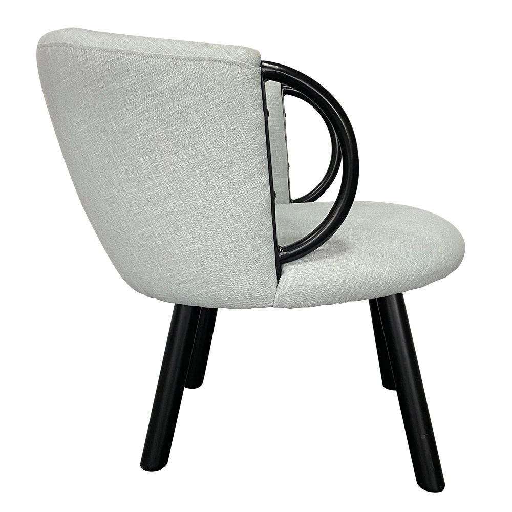 Italian style latest design home furniture fabric comfortable minimalist armchair