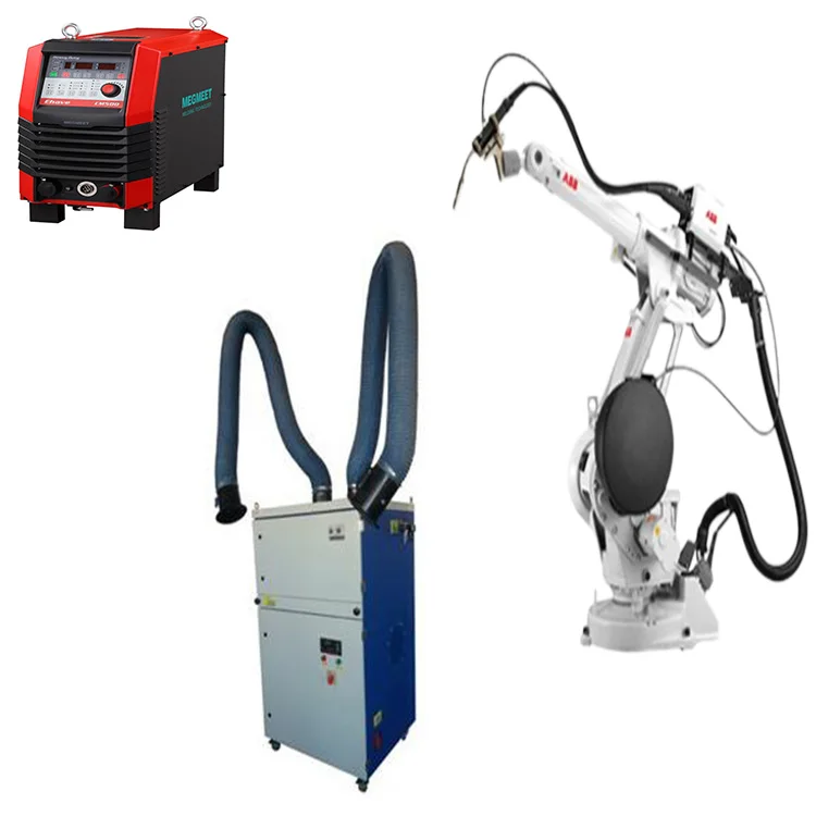 ABB IRB1410 6 Axis Robot Arm With Double Pulse Welding Machine MIG MAG ARC Automatic Welding