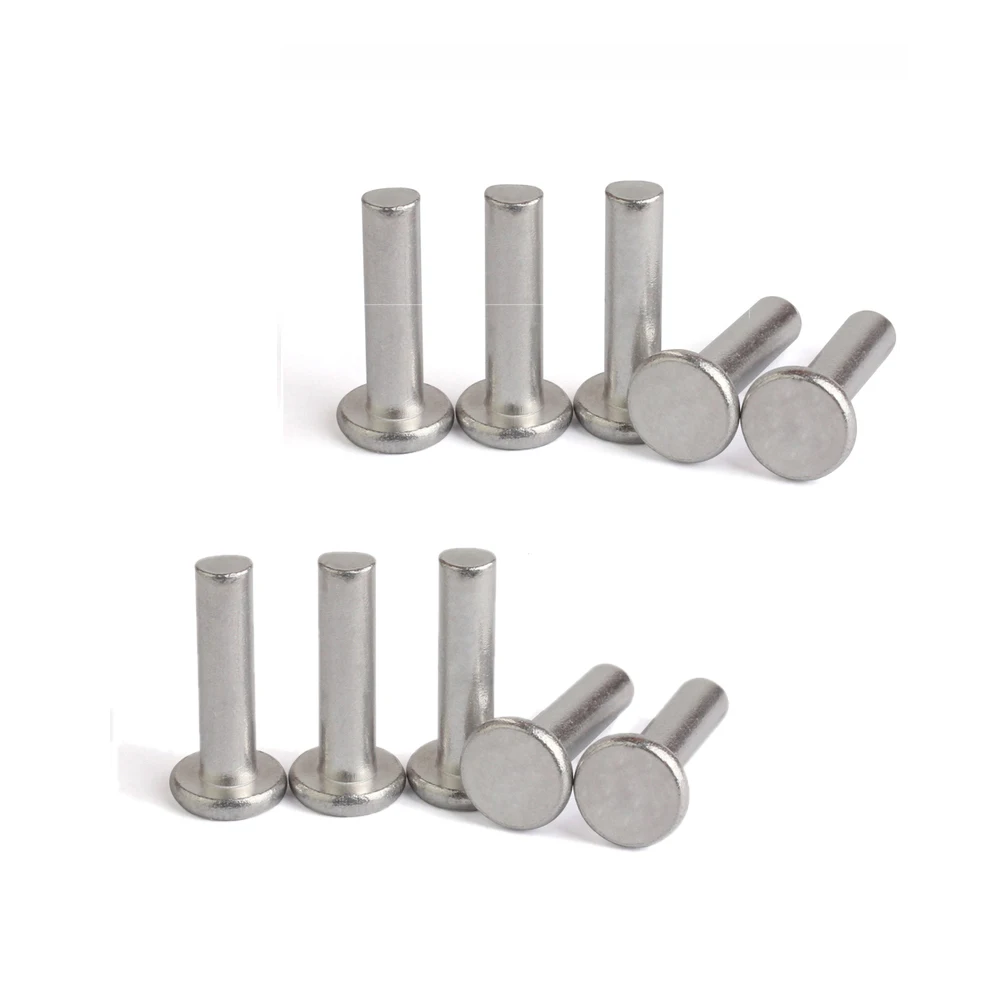 Customized Flat Steel Tin Solid Rivet,Speed rivets