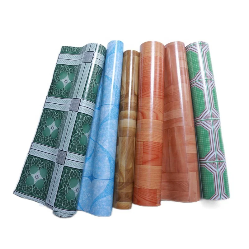 Low Price Wholesale Roll Sponge Flooring Covering Floor Mat 1.2mm Plastic Non-slip PVC Flooring