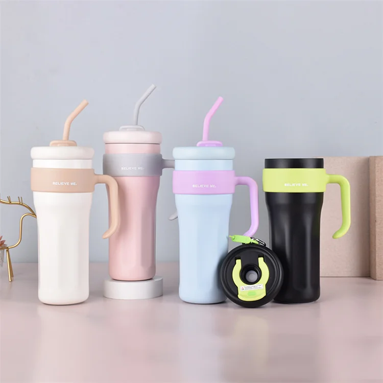 New 40oz Sublimation Tumbler with Black Handle Hot Water Bottle for Painful Periods Cute Woman Presents