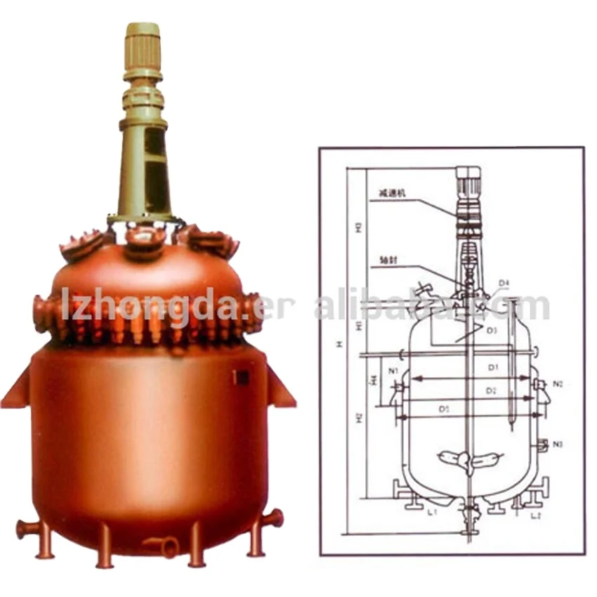 Suitable for resin, building materials, chemical, pigment food and other industries of liquid heating efficient reactor