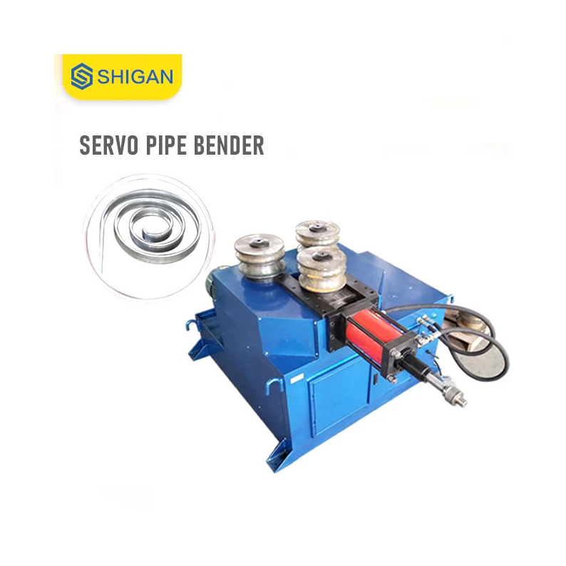 Shigan factory 3 rounds horizontal round tube bending machine for Road Administration pipe bend