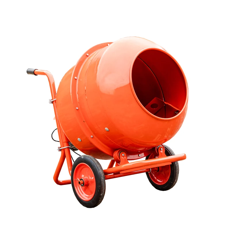 Mini Diesel Concrete Mixer Machine Mobile Concrete Mixers 200L High Efficiency Cast Iron Gear Cement Mixer Portable