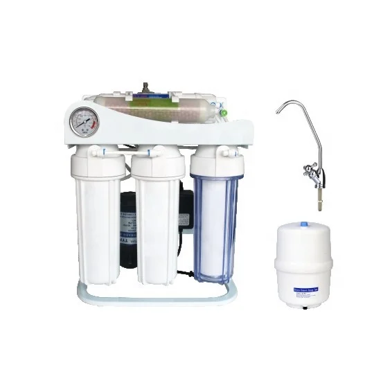 6 stages mineral ro water filter water purifier with stand and oil pressure meter